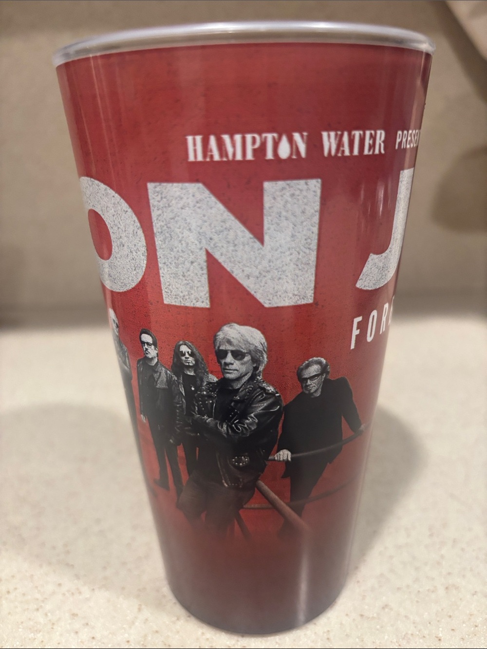 Bon Jovi Forever Tour Madison Square Garden Souvenir 20oz Cup hard plastic